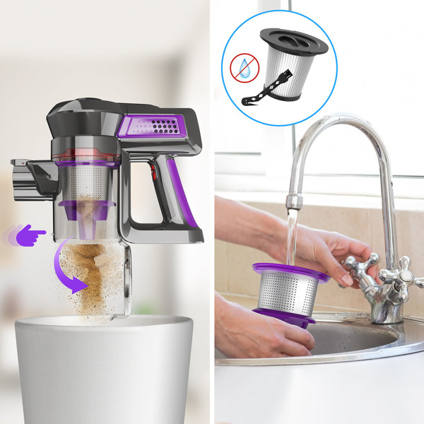 INSE N600 Cordless Bagless Stick Vacuum & Reviews Wayfair